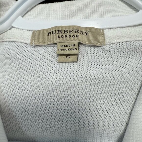Burberry White Polo Shirt size S - Picture 9 of 9